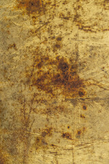 Rust, paint, and scratches on old metal