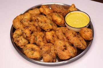 Vada or Medu vada isolated on white Background