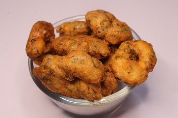 Vada or Medu vada isolated on white Background