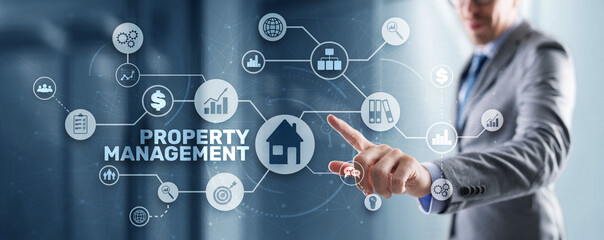 Property management. Operation control maintenance and oversight of real estate and physical property