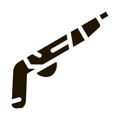 Gun Pistol Icon Vector Glyph Illustration