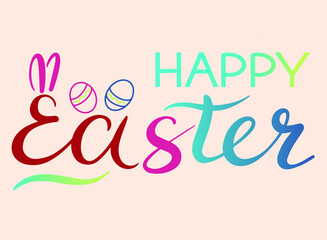 easter, easter bunny, abstract, handwritten, background, bags, banner, beautiful, brush, calligraphy, card, card., celebrate, colorful, creative, culture, decoration, drawing, drawn, easter vector, gr