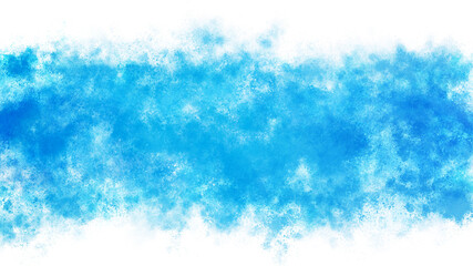 青色、水色の水彩の筆の跡、背景素材、テクスチャ