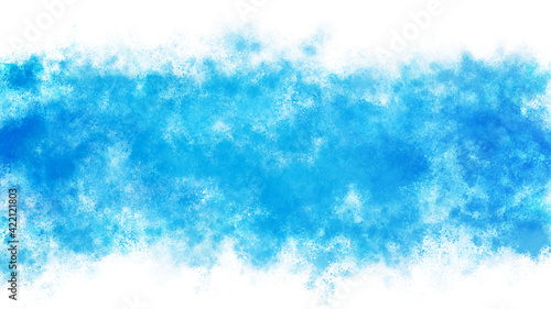 青色 水色の水彩の筆の跡 背景素材 テクスチャ Abstract Wall Mural Abstra Comawari
