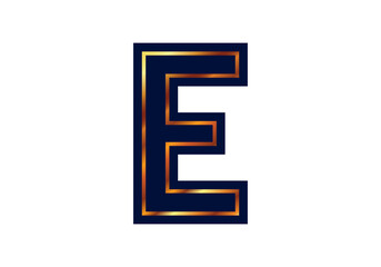 E Letter Logo Design. Creative Letter icon vector.