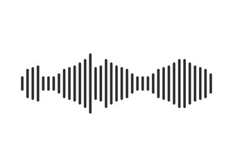 Music sound waves set isolated on white background. Audio equalizer technology, pulse musical. Vector illustration.