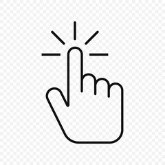 Hand arrow icon.Vector illustration isolated on white background.