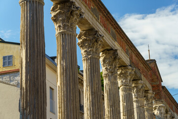 Columns of San Lorenzo in Milan, Italy