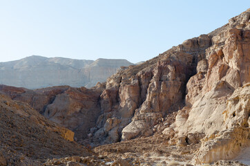 beautiful landscapes in the mountains in the desert