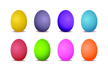 collection of colorful easter egg ornaments