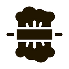 Rolling Dough Icon Vector Glyph Illustration