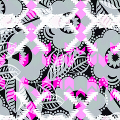 Floral background for textiles.