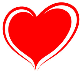 Heart love sign. Romantic calligraphy vector illustration