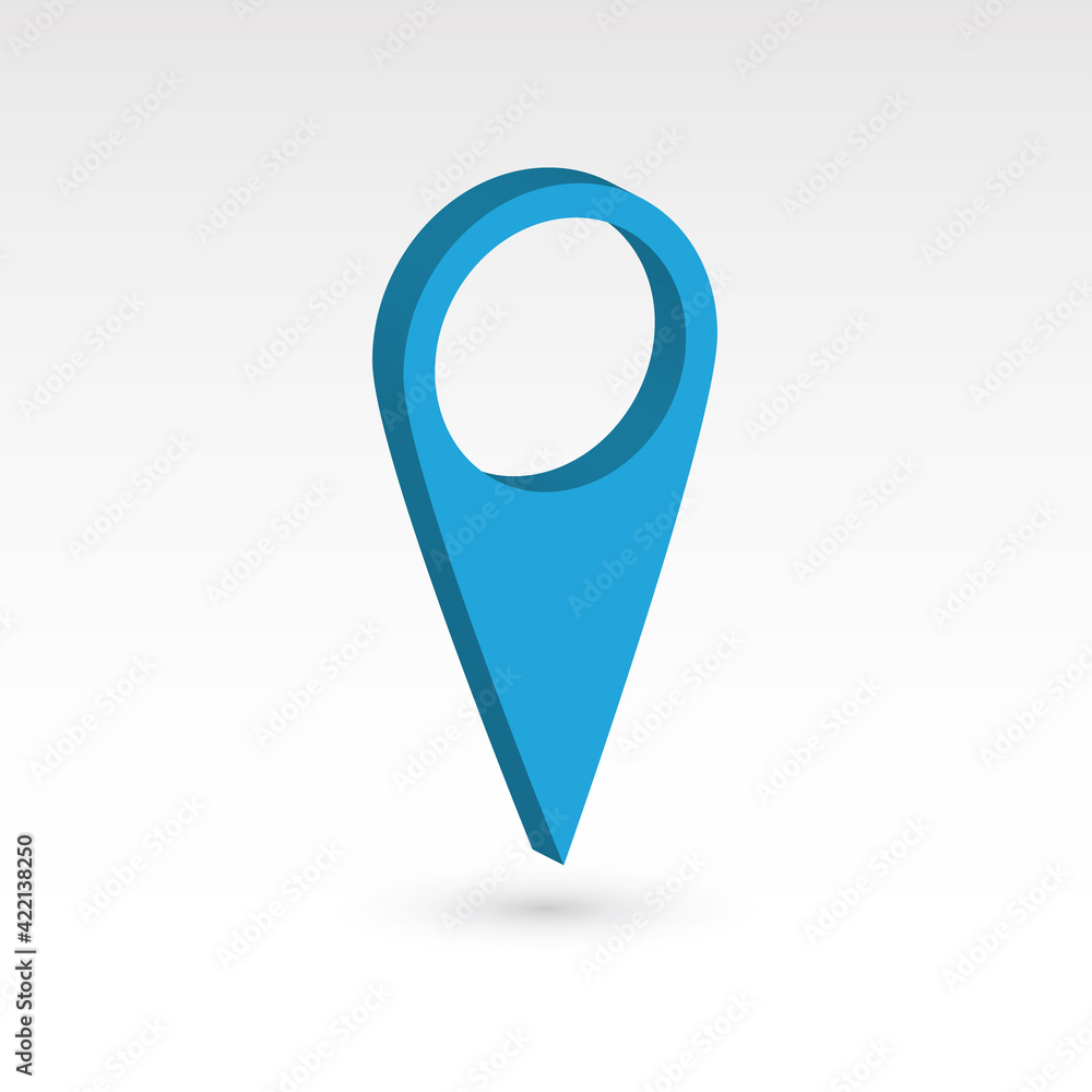 Aufkleber map pointer - 3d vector object