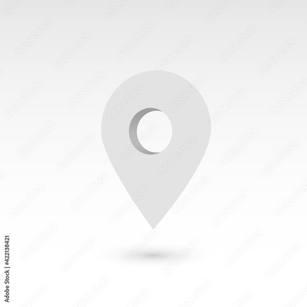 Aufkleber map pointer - 3d vector object