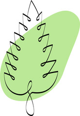 Outline drawing of nettles logo icon