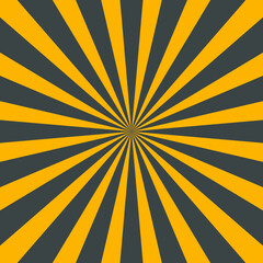 Yellow and gray radial triangle stripes. Design element. Trendy pattern for prints, brochures, web pages, template, abstract background  and textile design