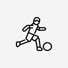 running person silhouette icon sign vector