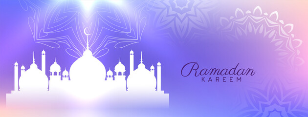 Ramadan Kareem festival stylish islamic banner design