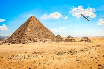Fototapeta na wymiar Cloudy sky in Giza
