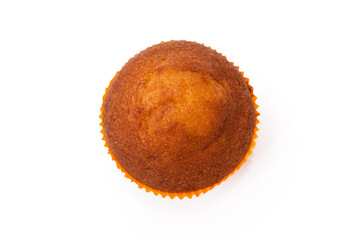 delicious cupcake on a white background.