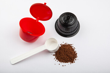 image of coffee capsule white background 