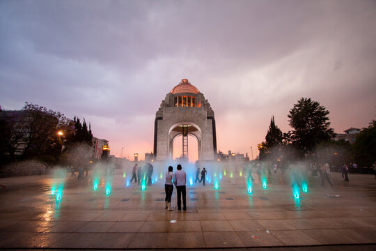 Vista del monumento a la Revolucion en Ciudad de Mexico