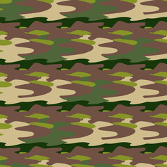 Fototapeta premium Abstract khaki pattern for cloth design. Seamless fashion wallpaper. Grunge fashion background.
