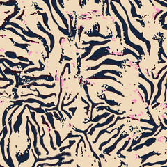 Leopard print pattern. Vector seamless background. 