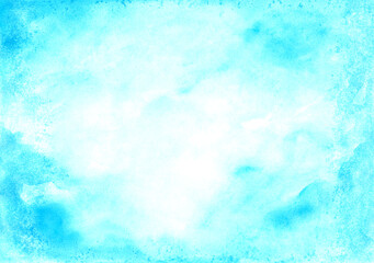 blue abstract watercolor wet background