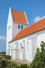 Fototapeta na wymiar Hårbølle Fanefjord kirke (Fanefjord Church) Falster Region Sjælland (Region Zealand) Denmark