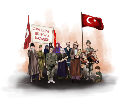 October 29 Republic Day,Turkish people after the war of liberation. Turkish people after the War of Independence. Tr translation: (29 Ekim cumhuriyet bayramı , kurtuluş savaşı sonrası türk halkı)