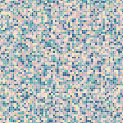 Vector pixel background texture. Abstract seamless pattern with small colorful squares, rectangles, pixel mesh. Geometric style backdrop. Modern repeat design for decor, wallpaper, print, website