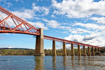 The Forth Rail Bridge at South Queensferry - Scotland