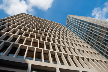 modern skyscraper building in a business district in Europe