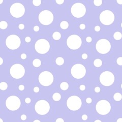 Colorful seamless dot pattern with pastel purple background 