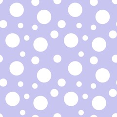 Colorful seamless dot pattern with pastel purple background 