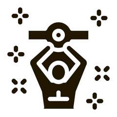 Boxer Champion Icon Vector Glyph Illustration