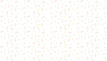 Pink, green, yellow polka dots seamless pattern, texture, on white background. Scandinavian style design. Concept for kids textile, fashion print, wallpaper, package. © Eduard