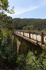 Fototapeta na wymiar Ponte Ferroviária de Poço de Santiago, Sever do Vouga, Portugal