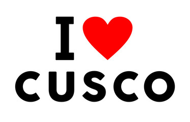 I love Cusco city