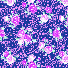 Floral background for textiles. - 422158467