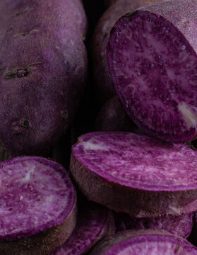Purple sweet potatoes. Purple yam