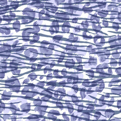 Leopard print pattern. Vector seamless background.  - 422159219