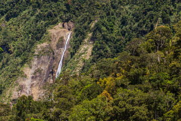 Waterfall at the slopes of Mount Kinabalu, Sabah, Malaysia