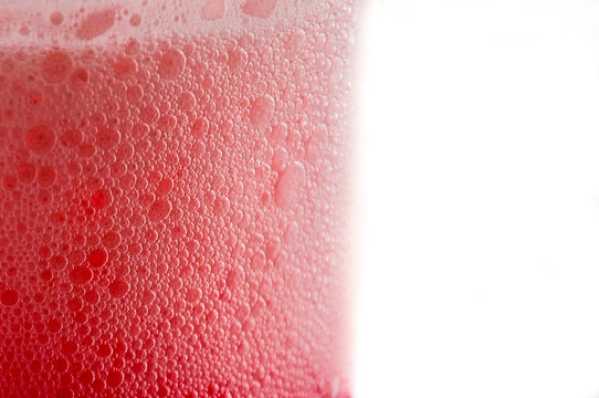 Bubbles from a fizzy drink