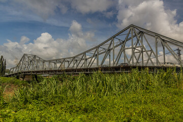 Truss girder Beaufort Bridge, Sabah, Malaysia.