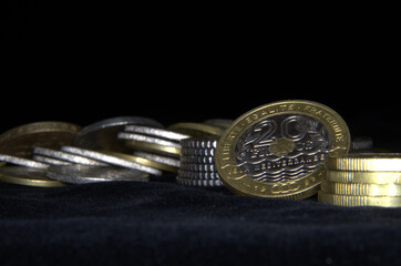 Vecchia moneta francese andata fuori corso con l'arrivo dell'euro.