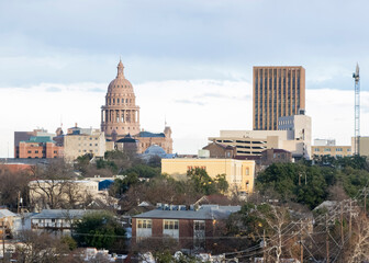 Fototapeta na wymiar Landscape photo of downtown Austin, Texas