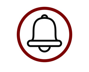 No bell vector icon.  Editable stroke. Linear style sign for use on web design and mobile apps, logo. Symbol illustration. Pixel vector graphics - Vector